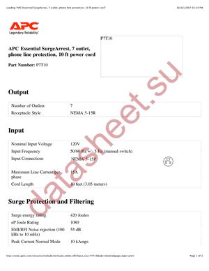 P7T10 datasheet  